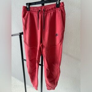 Red Nike Tech Fleece Sweatpants
